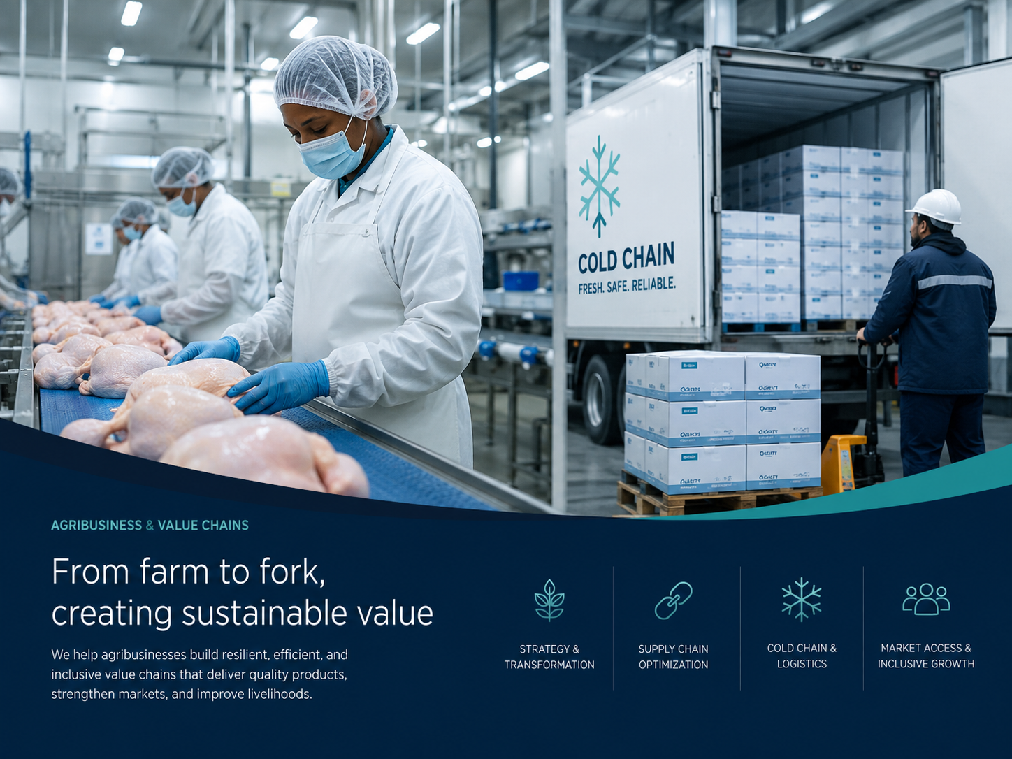 Agricultural value chain and cold-chain logistics