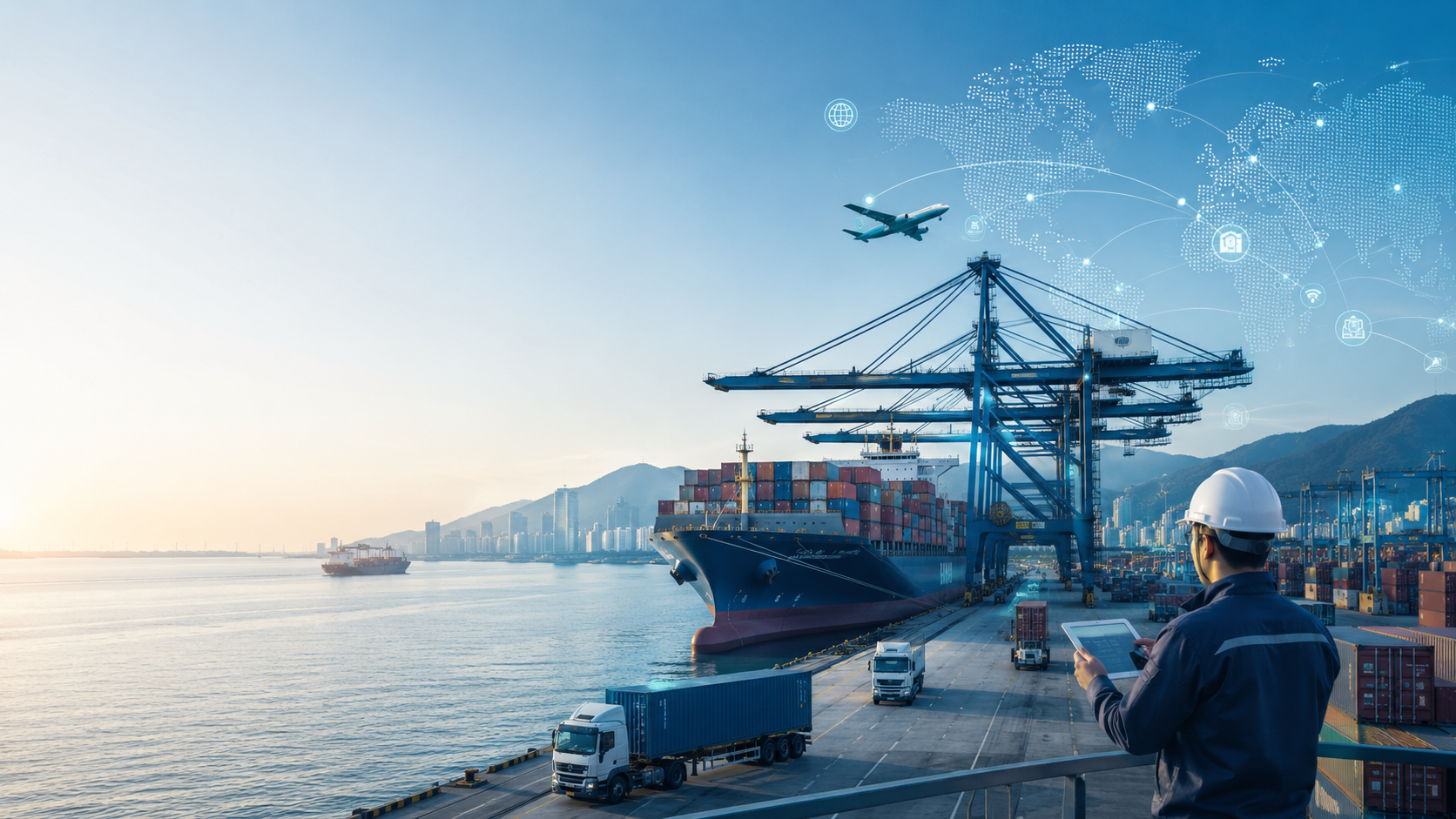 International container port and logistics operations